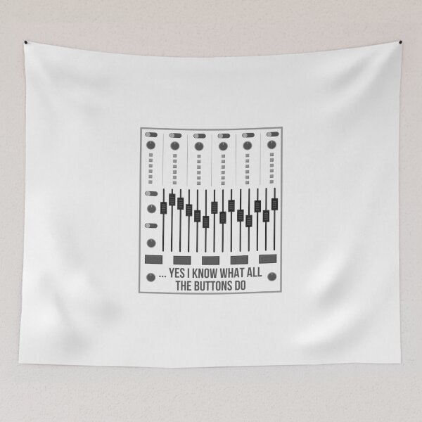 Item preview, Yes I Know What All The Buttons Do I Audio Engineer Gift designed and sold by LouiseLamoure.