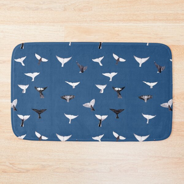 Item preview, Whale Fluke Pattern - on Blue designed and sold by EKeener.