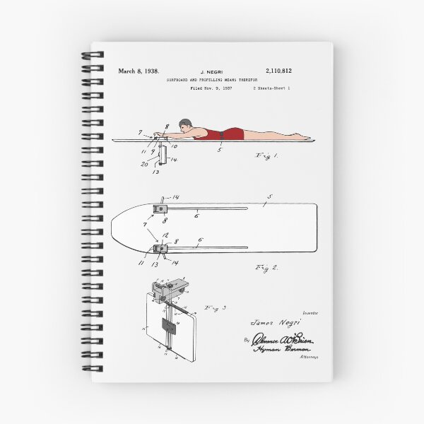 Item preview, Surfboard Patent - Colour designed and sold by FinlayMcNevin.