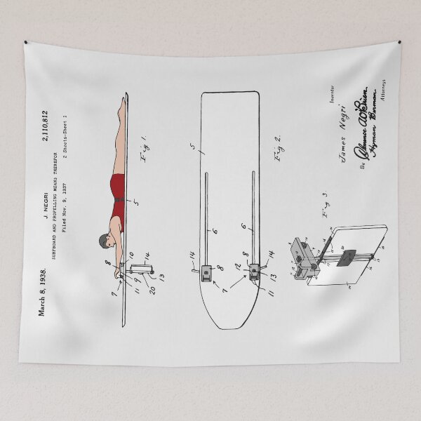 Item preview, Surfboard Patent - Colour designed and sold by FinlayMcNevin.