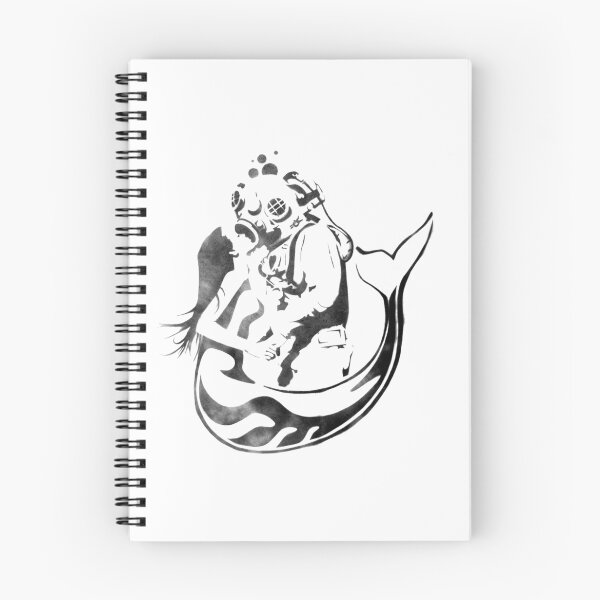 Item preview, Mermaid and Diver Stencil designed and sold by Equal-Opposite.