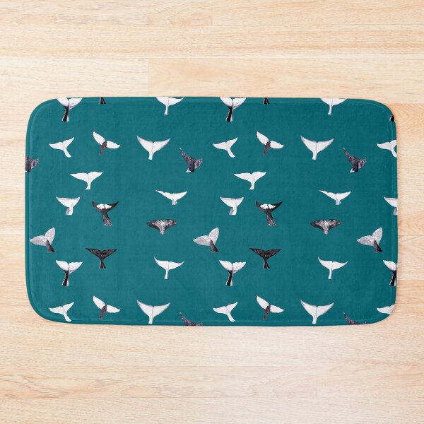 Item preview, Whale Fluke Pattern - on Teal designed and sold by EKeener.