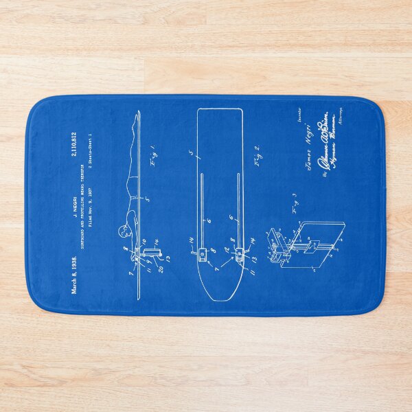 Item preview, Surfboard Patent - Blueprint designed and sold by FinlayMcNevin.