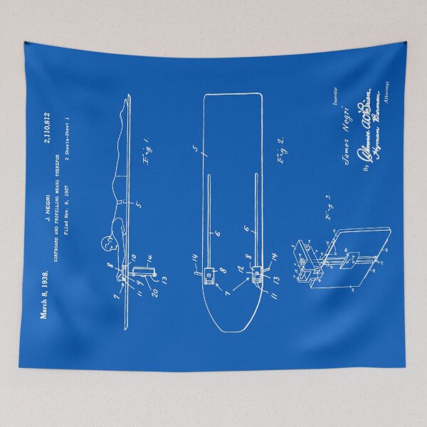 Item preview, Surfboard Patent - Blueprint designed and sold by FinlayMcNevin.