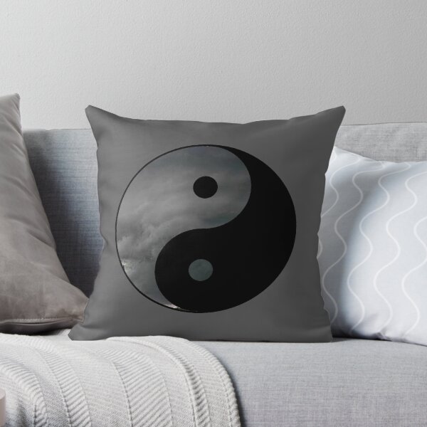 ying yang Throw Pillow