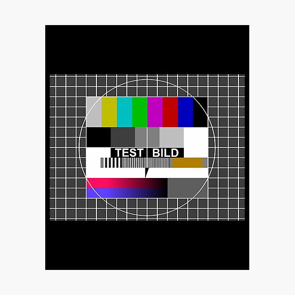 Artikelvorschau, Testbild Tv Störung 90er Retro Fernseher Geschenk entworfen und verkauft von Simcom.