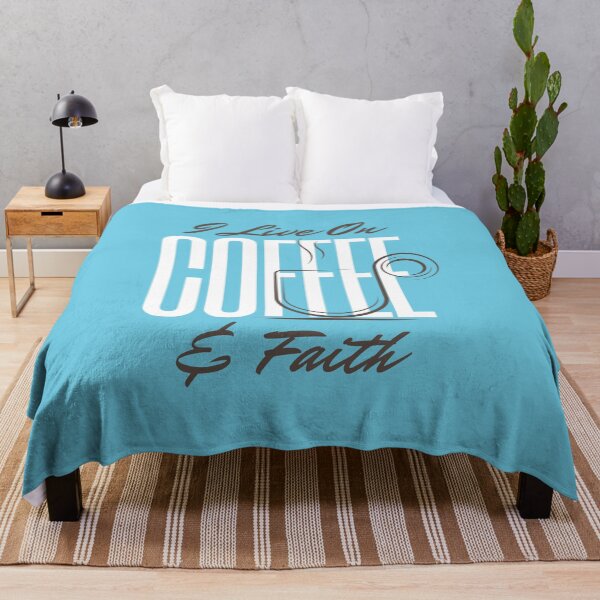 Item preview, I Live On Coffee & Faith designed and sold by heart-tees.