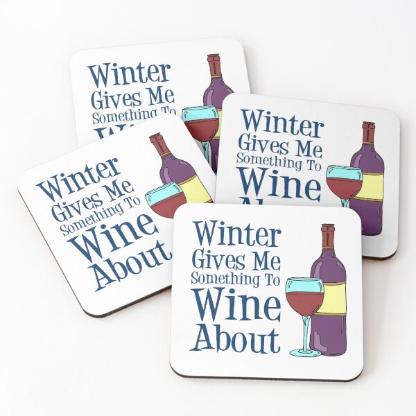 Item preview, Winter Gives Me Something To Wine About Cartoon designed and sold by jaycartoonist.