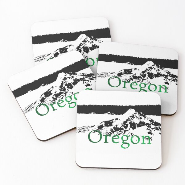 Item preview, Oregon Green Glow with Mt. Hood Mt. Jefferson and Three Sisters in distance designed and sold by Kyle Hamar.