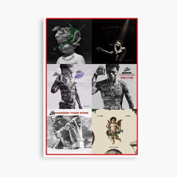 Vista previa del artículo con la obra «Lil Baby Album Collage», diseñado y vendido por Hays Graphics.