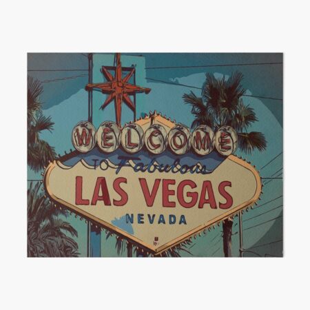 LAS VEGAS. VINTAGE SIGNS Art Print by MGNG