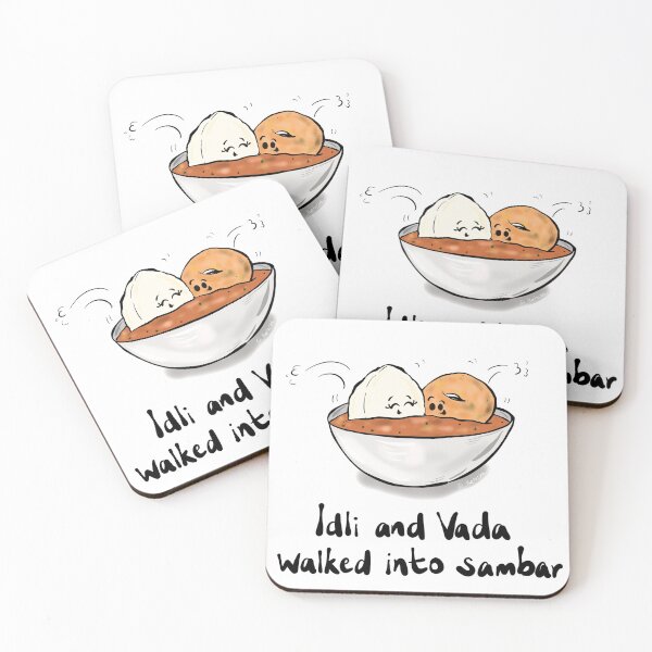 Item preview, Idli and Vada walked into sambar... designed and sold by thetastebuds.