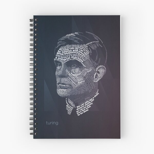 Artikelvorschau, Alan Turing Typografie Zitate Kunst entworfen und verkauft von lynxcollection.
