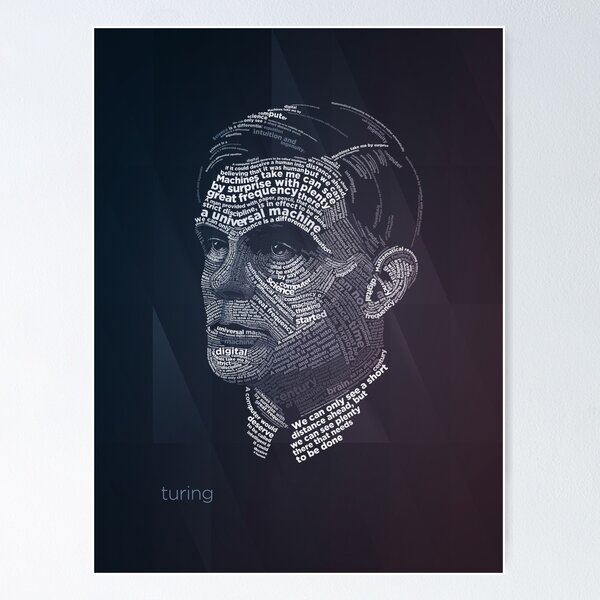 Alan Turing, British mathematician Wall Art, Canvas Prints, Framed Prints,  Wall Peels