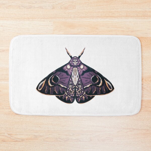 Item preview, Graphic Purple, Yellow, and Black Moth Sketch Artwork designed and sold by Manda Lyn LaCorte.
