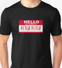 Hello My Name is Peter Peter Pumpkin Eater Halloween Slim Fit T-Shirt