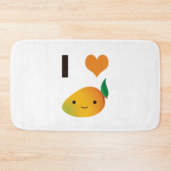 Item preview, I Love Mango Cute Kawaii Smiling Mango designed and sold by Hedgie Designs.