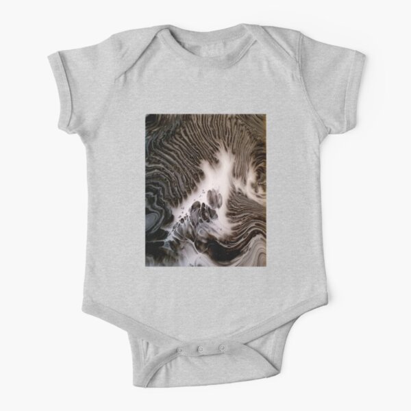 Visions Of Chocolate & Cream Short Sleeve Baby One-Piece