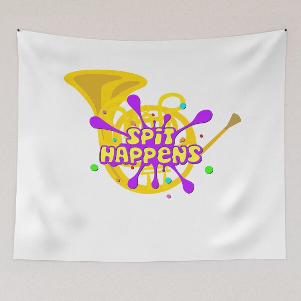 Item preview, Spit Happens - French Horn designed and sold by BandMomDesigns.