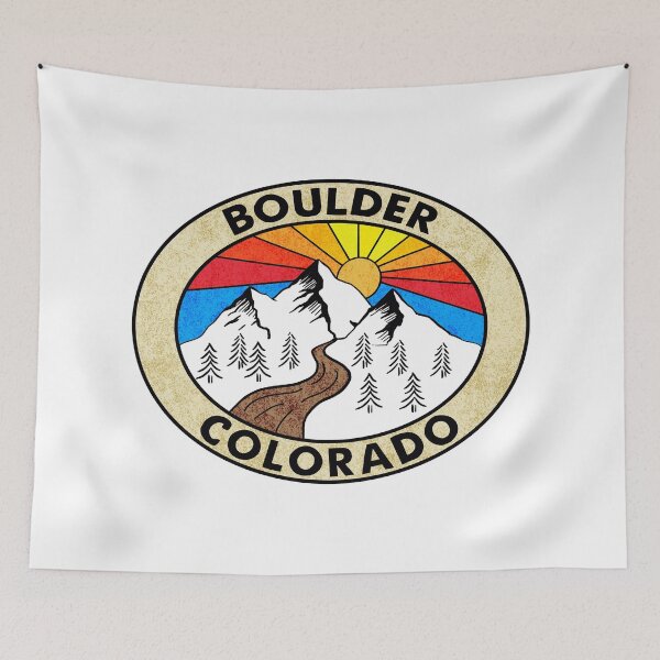 Item preview, Boulder Colorado Mountains Skiing designed and sold by DESTINATIONS DECAL.