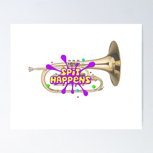 Item preview, Spit Happens - Mellophone designed and sold by BandMomDesigns.