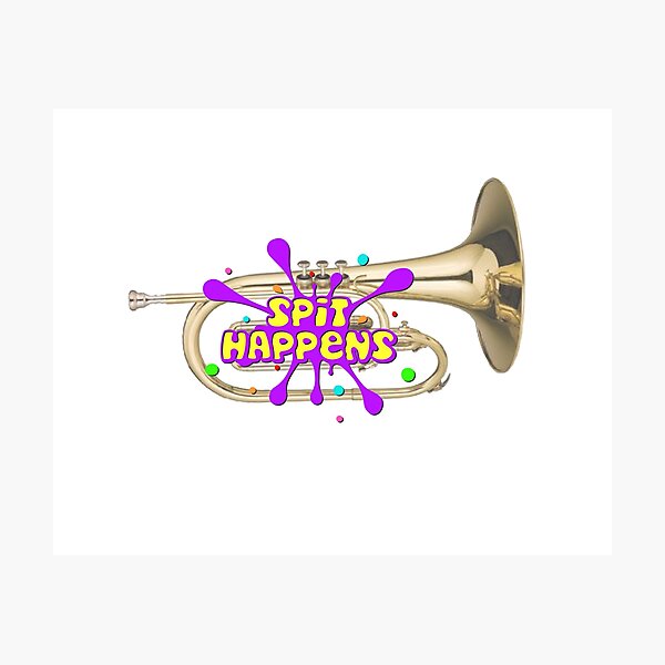 Item preview, Spit Happens - Mellophone designed and sold by BandMomDesigns.