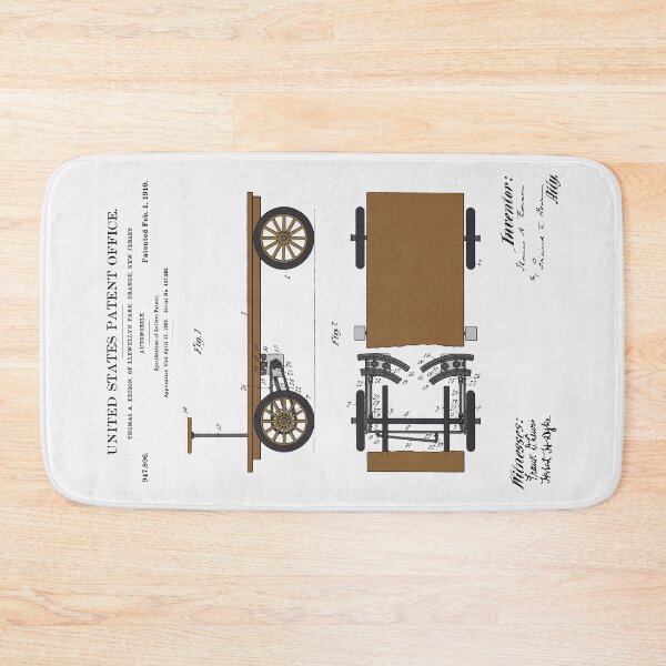 Item preview, Thomas Edison Automobile Patent - Colour designed and sold by FinlayMcNevin.