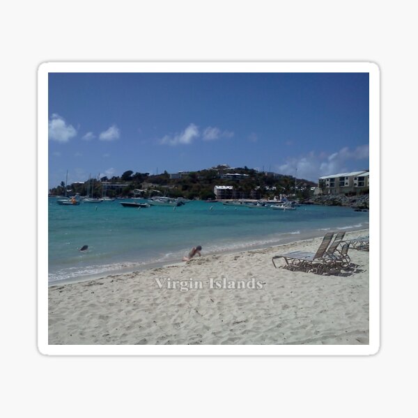 Virgin Islands Resort Beach Sticker