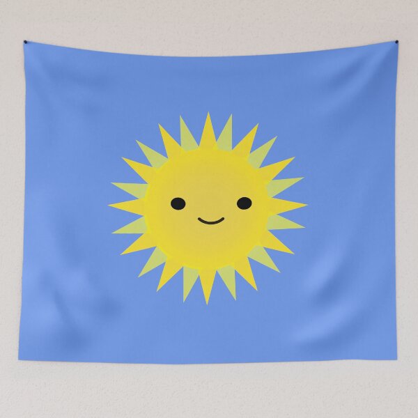 Item preview, Cute Kawaii Bright Yellow Happy Sun designed and sold by Hedgie Designs.