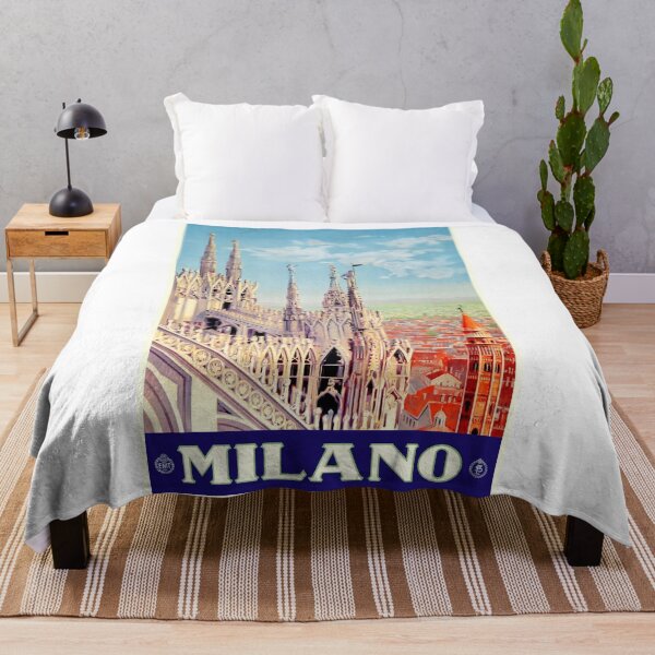 Item preview, 1930 Milan Cathedral Italy Travel Poster designed and sold by retrographics.