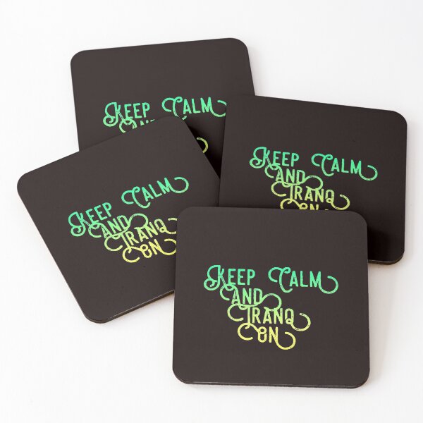 Item preview, Resto Druid Mantra: Keep Calm and Tranq On! (green/yellow/Script) designed and sold by CloudDance.