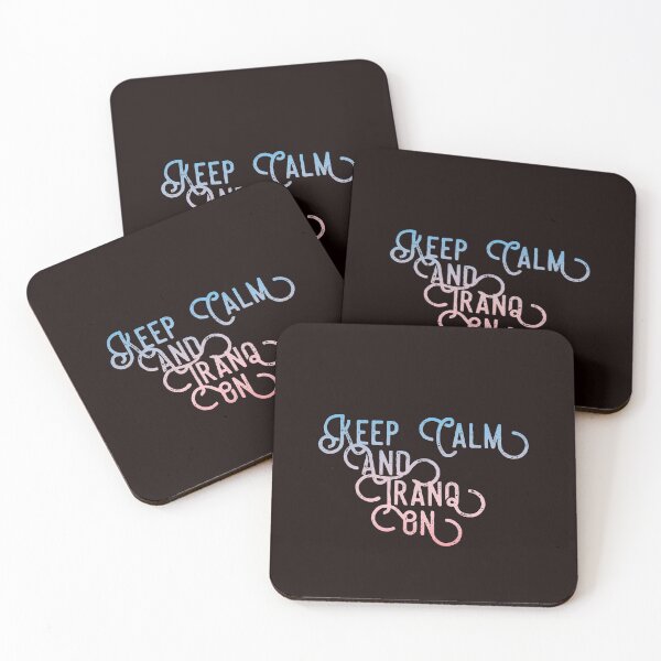 Item preview, Druid Mantra: Keep Calm and Tranq On! (pink/blue/bipride) designed and sold by CloudDance.