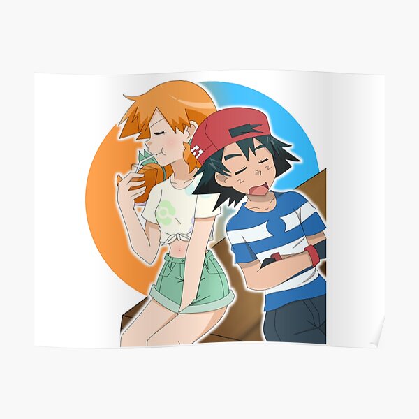 Ash And Misty Alola Adventures Pokemon Poster By Nightshayde