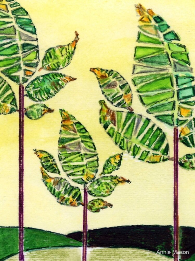 Artwork view, Leafy Treezy designed and sold by Annie Mason