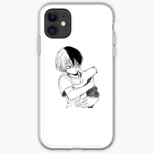 Todoroki with his cat iPhone Soft Case
