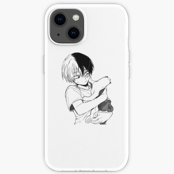 Todoroki with his cat iPhone Soft Case