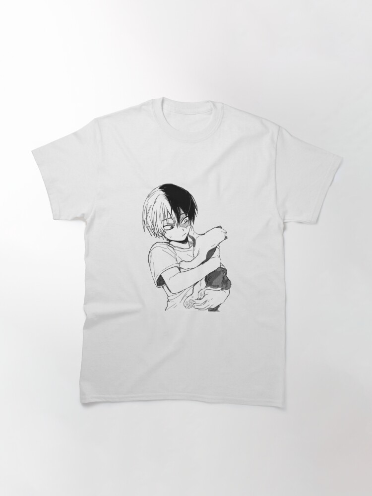 Alternate view of Todoroki with his cat Classic T-Shirt