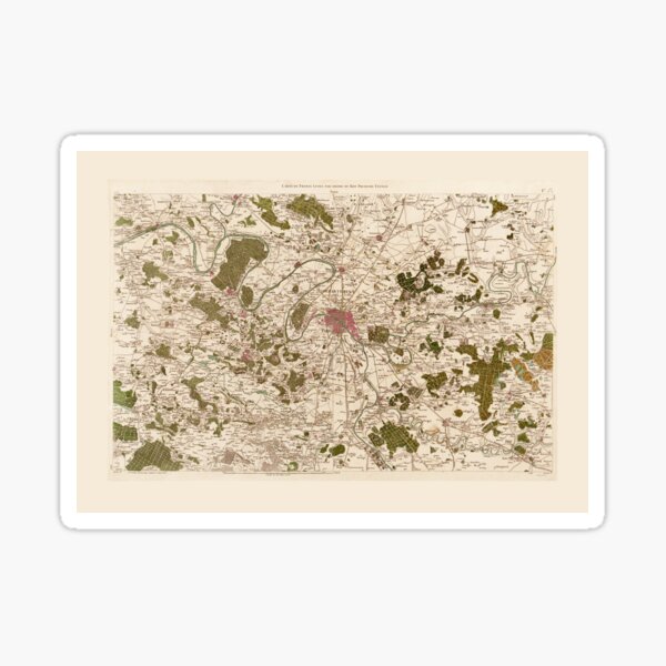 Carte de France (1756) Sticker