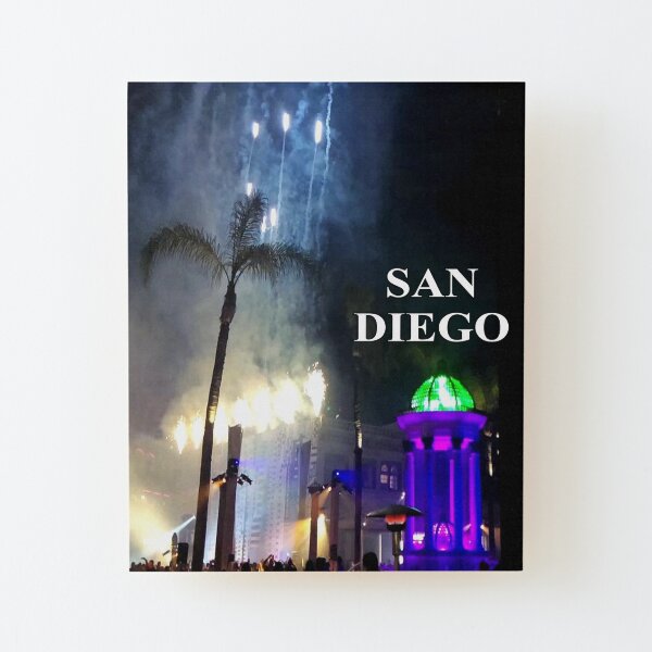 San Diego Event Wood Mounted Print