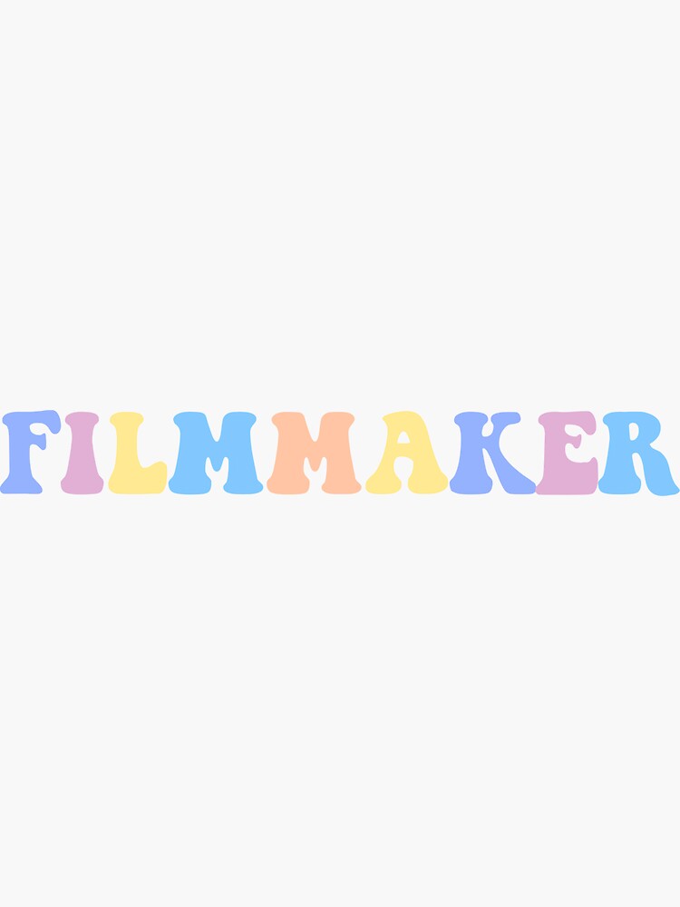 “Filmmaker” Sticker by avster727 | Redbubble