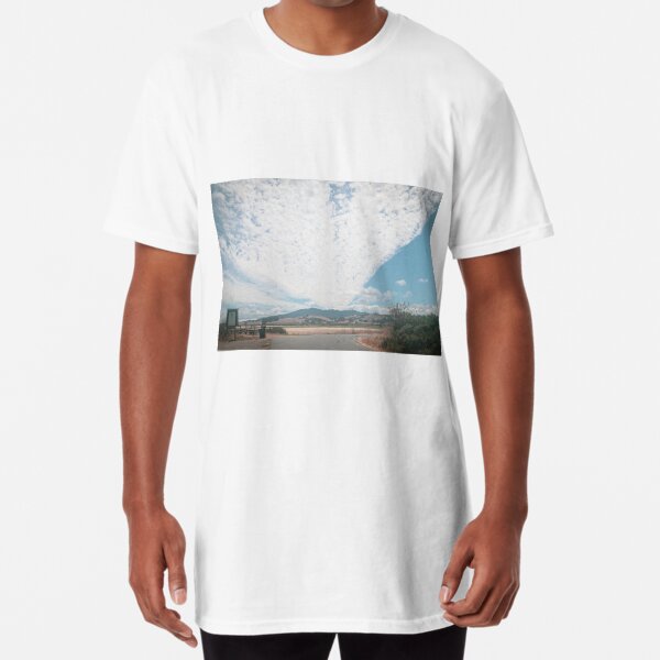 Cloudy sky, September, clouds, Shollenberger, marsh Long T-Shirt