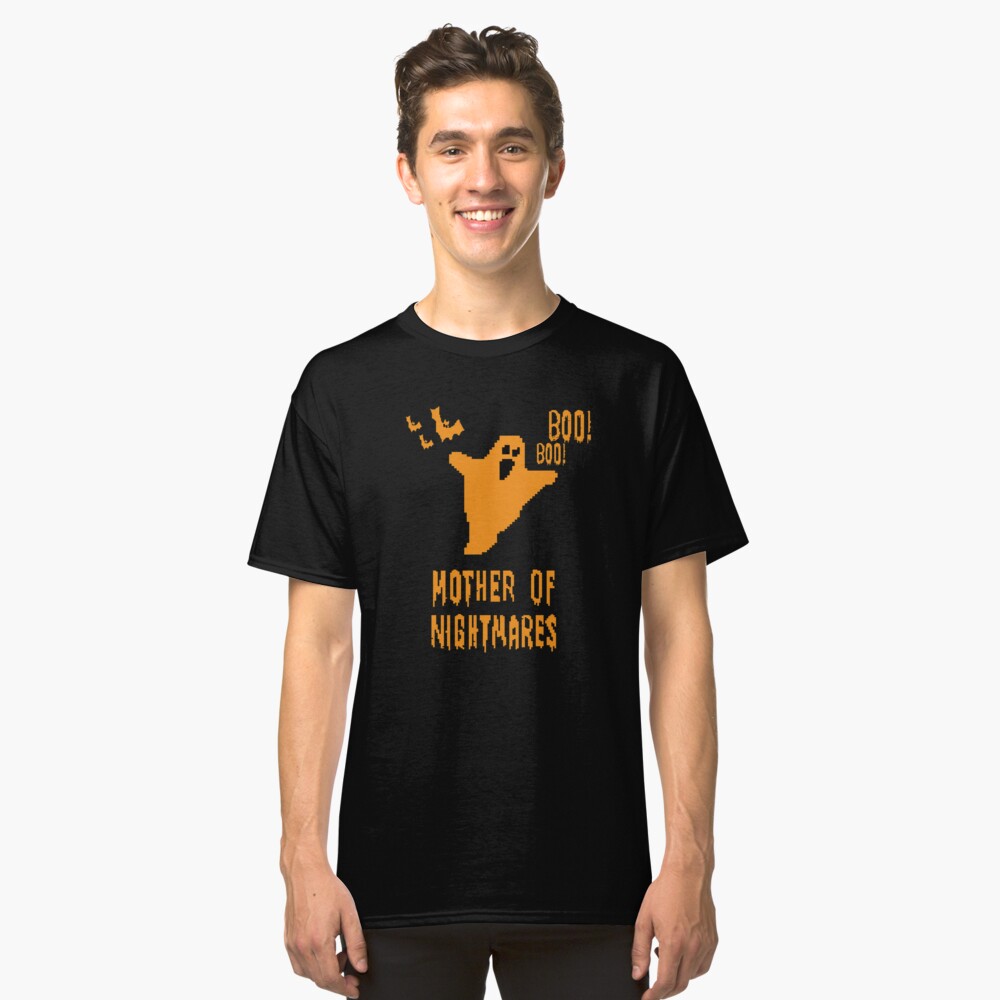 Mother of Nightmares Spooky Halloween Scary Bat Scene. Classic T-Shirt