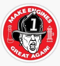 Trump says "MAKE ENGINES GREAT AGAIN!" Sticker