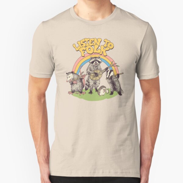 Listen To Folk Slim Fit T-Shirt