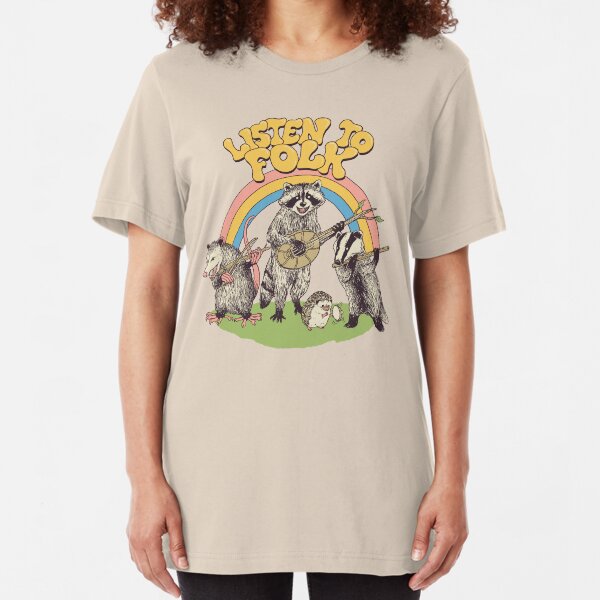 Listen To Folk Slim Fit T-Shirt