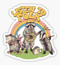 Listen To Folk Sticker