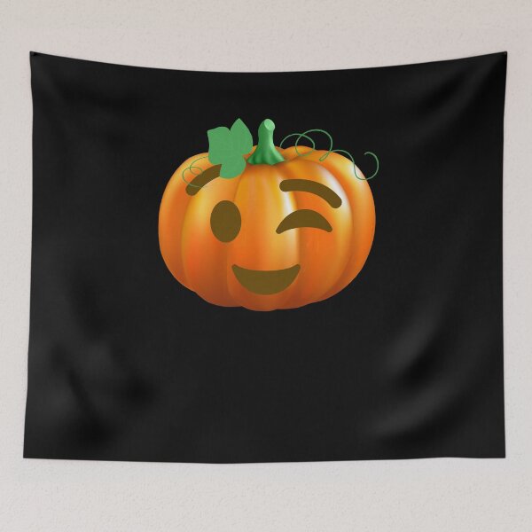 Item preview, Halloween Pumpkin Emoji Wink designed and sold by wilsonellis.