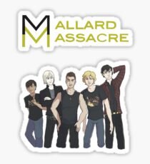 Mallard Massacre Band Merch Sticker