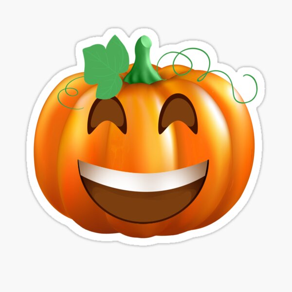 Pumpkin Emoji Stickers Redbubble - pumpkin emoji roblox