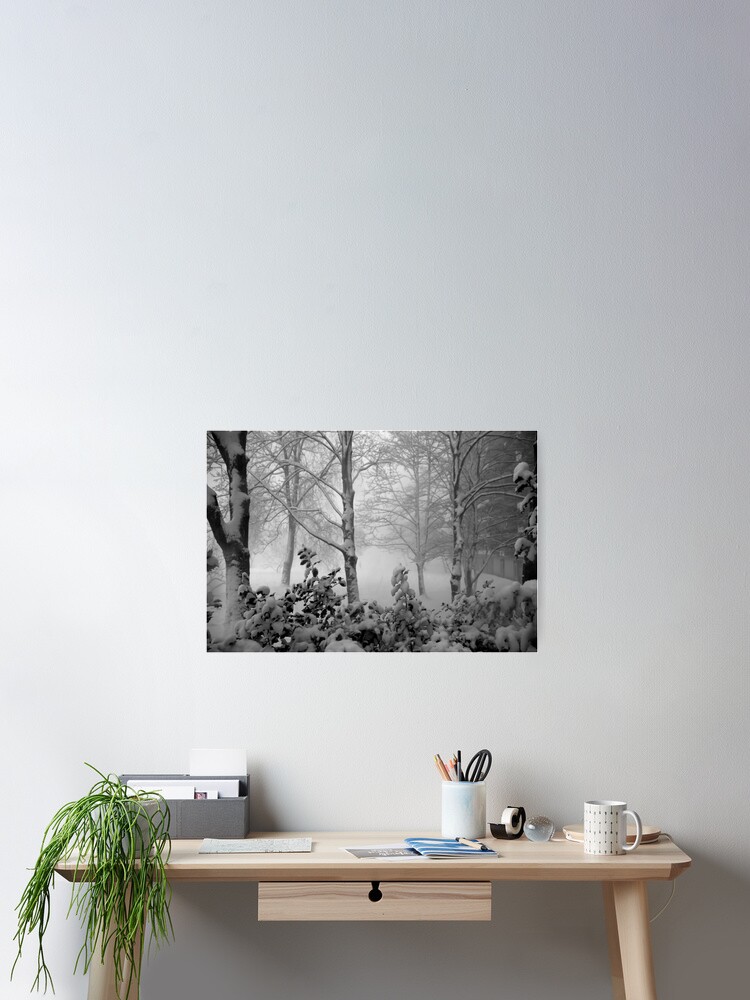 Thumbnail 2 of 3, Poster, We got snow today! designed and sold by steppeland.